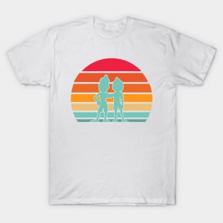 Italian Sunset with Luca and Alberto - Cartoon White T-Shirt